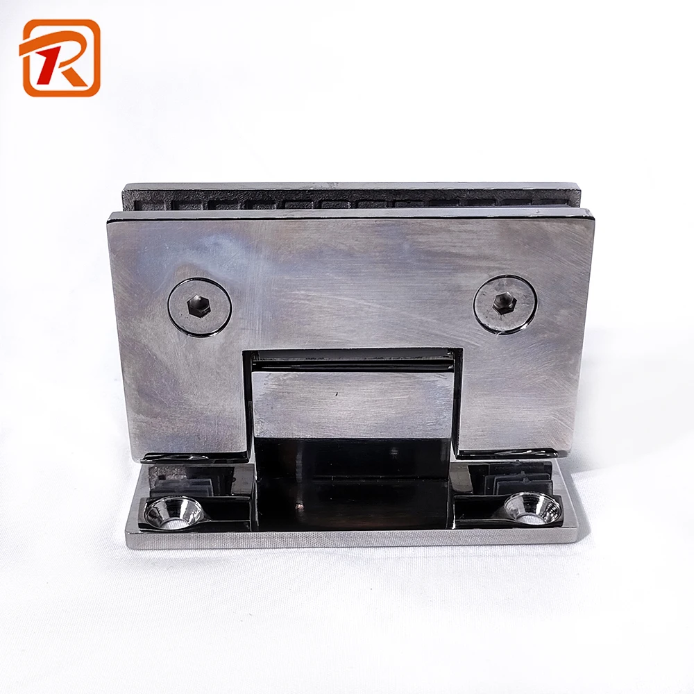 Bathroom Clip Shower Room Glass Door Hinge Frameless Glass Stainless Steel Clamp Hinge 90 Degree Flat Bath Fixtures