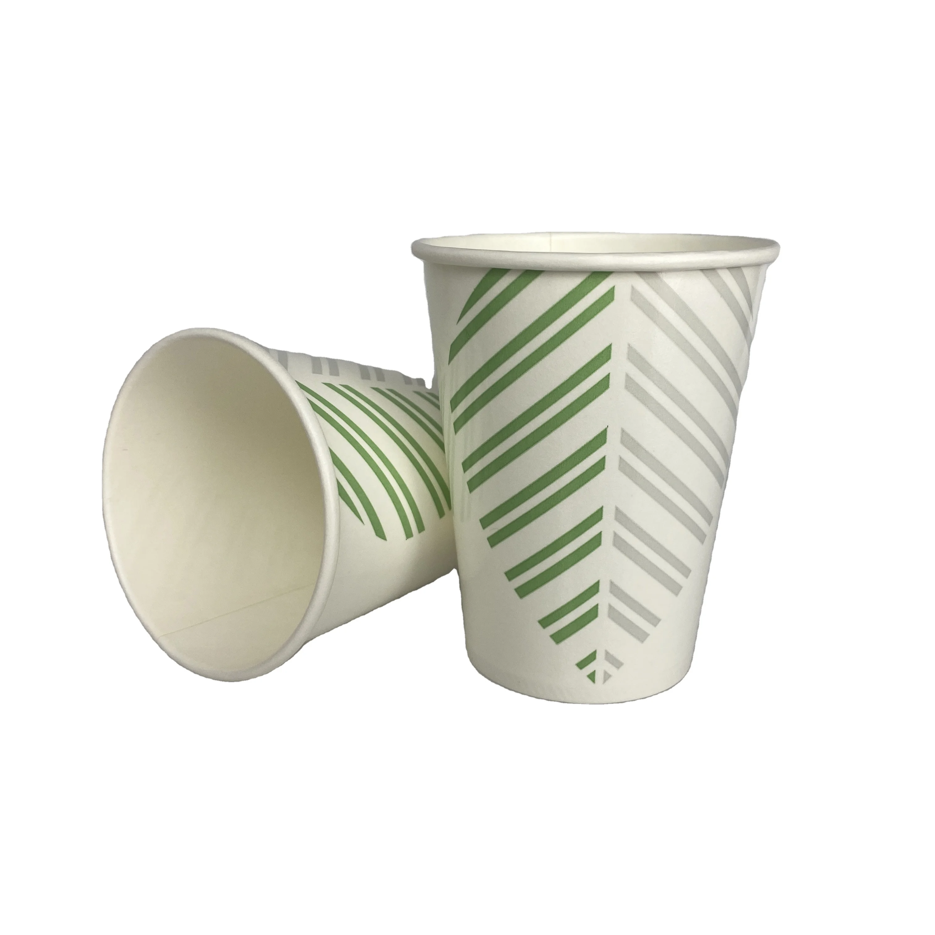 Красочные одноразовые бумажные чашки, индивидуальные чашки для горячего кофе, чайные чашки