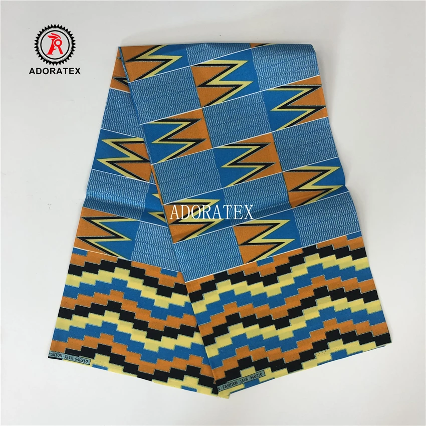 Новейшая простая африканская Нигерия анкарская ткань восковая печать Золотая восковая ткань