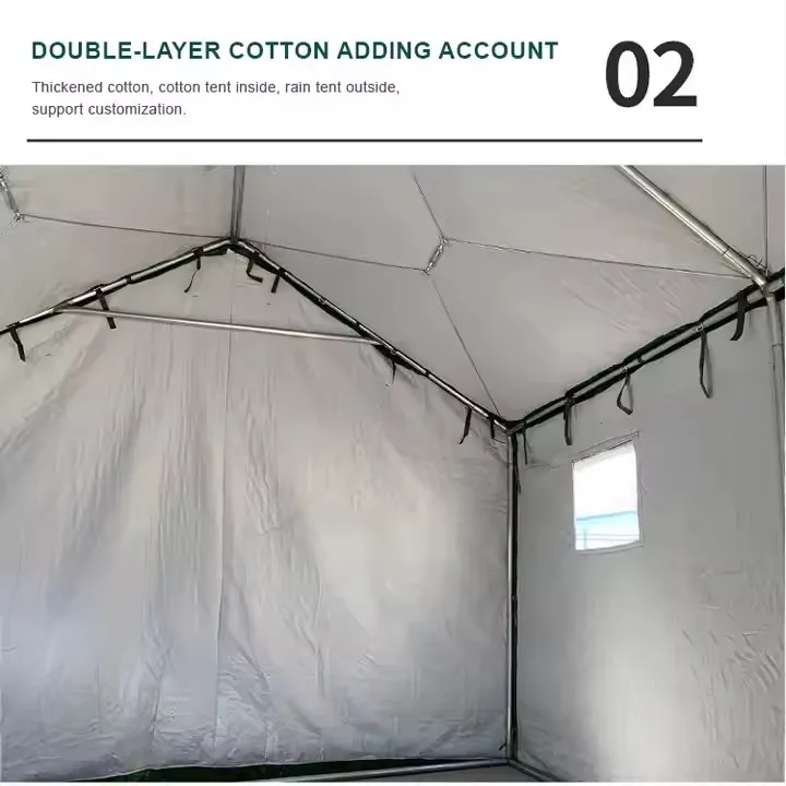 Wholesale disaster prevention refugees outdoor warm camping oxford Fabric tent