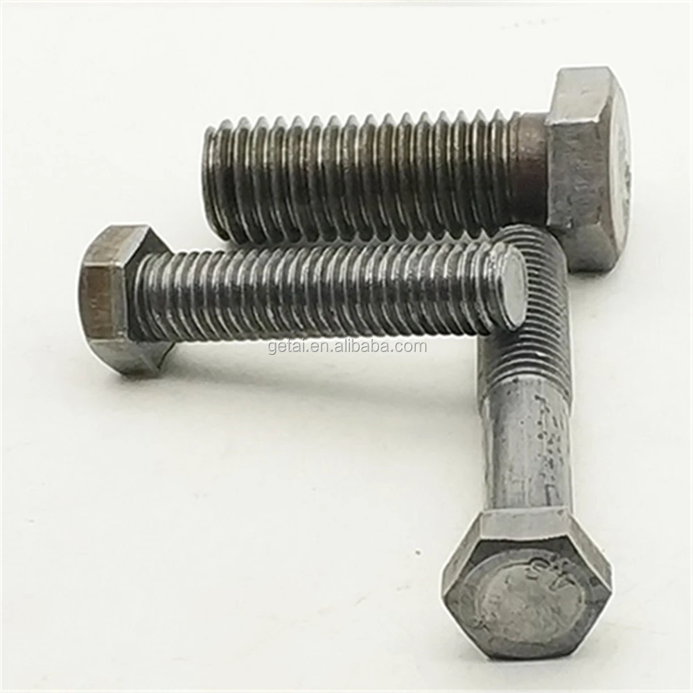 High Tensile Din 609 Hexagonal Fit Bolts With Long Threaded  Grade 8.8