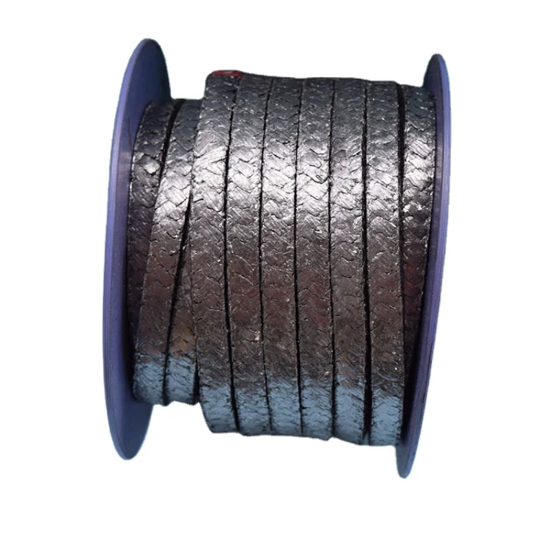 Graphite coil wire reinforced wear resistance high temperature and high pressure flexible graphite nickel wire valve packing rop