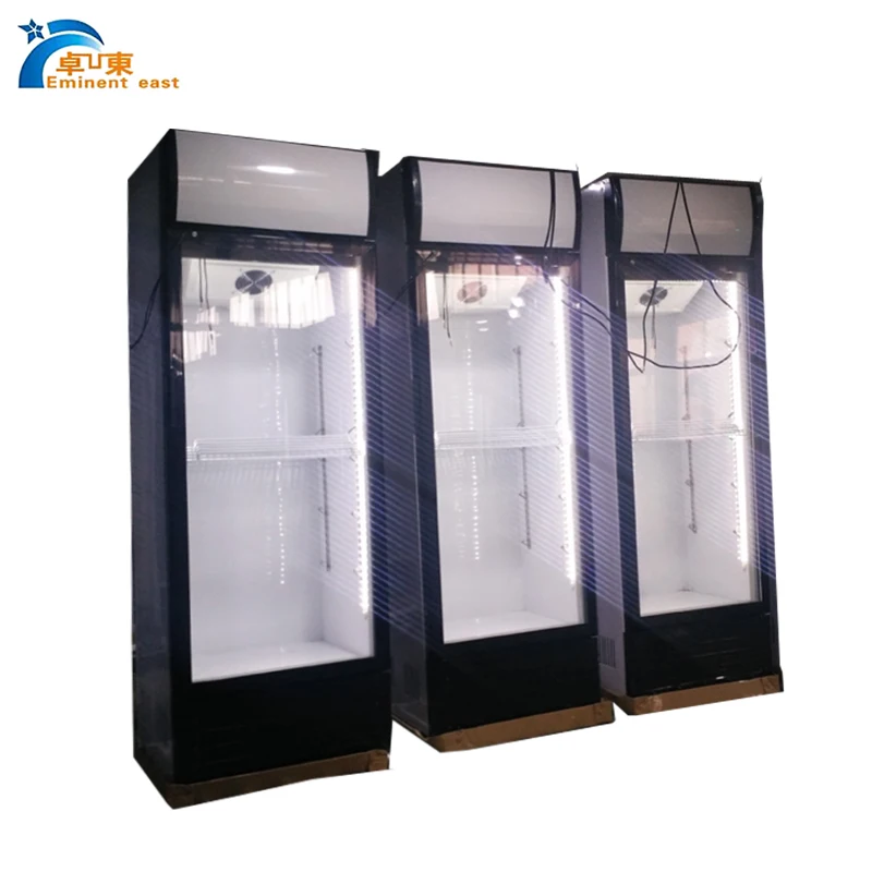 Vertical bar fridge with R600a gas upright Bar beer display cooler cold drinks refrigerator