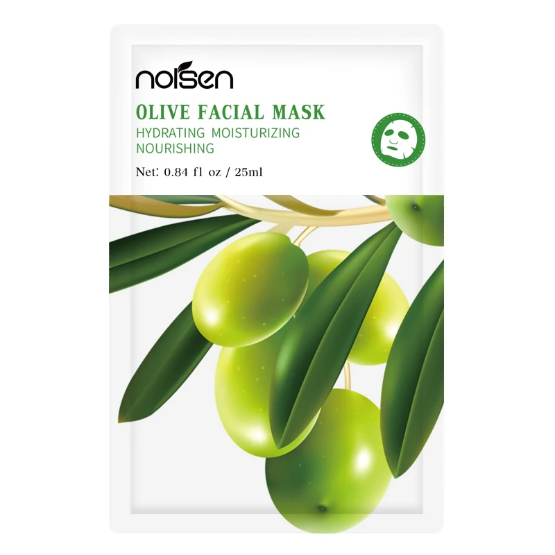 korean OEM hydrating eliminate skin allergies anti-oxidant delay aging prevent wrinkle olive extract china herbal facial mask