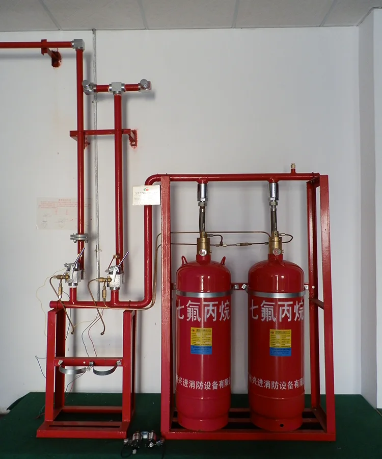 70L Red Cylinder Fm 200 Fire Suppression System Total Flooding Clean Agent Extinguishing