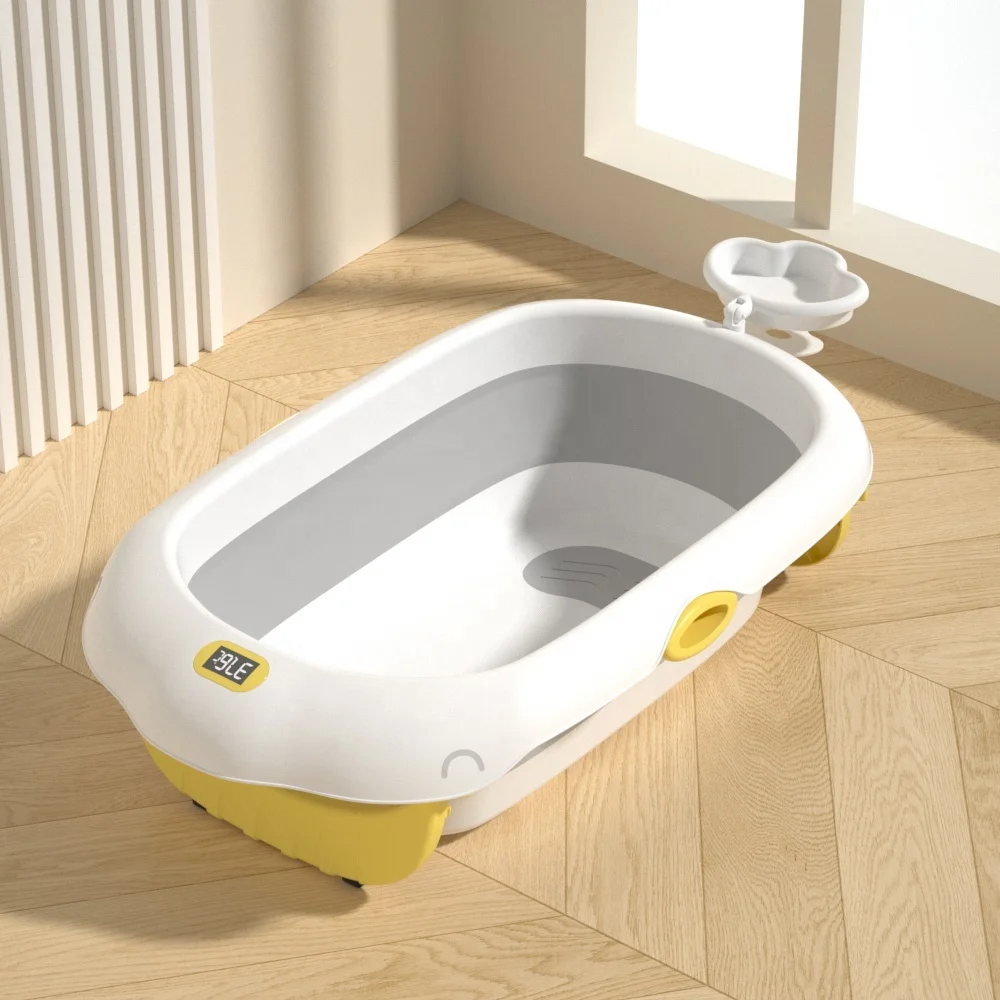 Folding Bathtub Baby Portable Non-Slip Soft Mat Infant Toddler kids children plastic foldable new born baby bath tub
