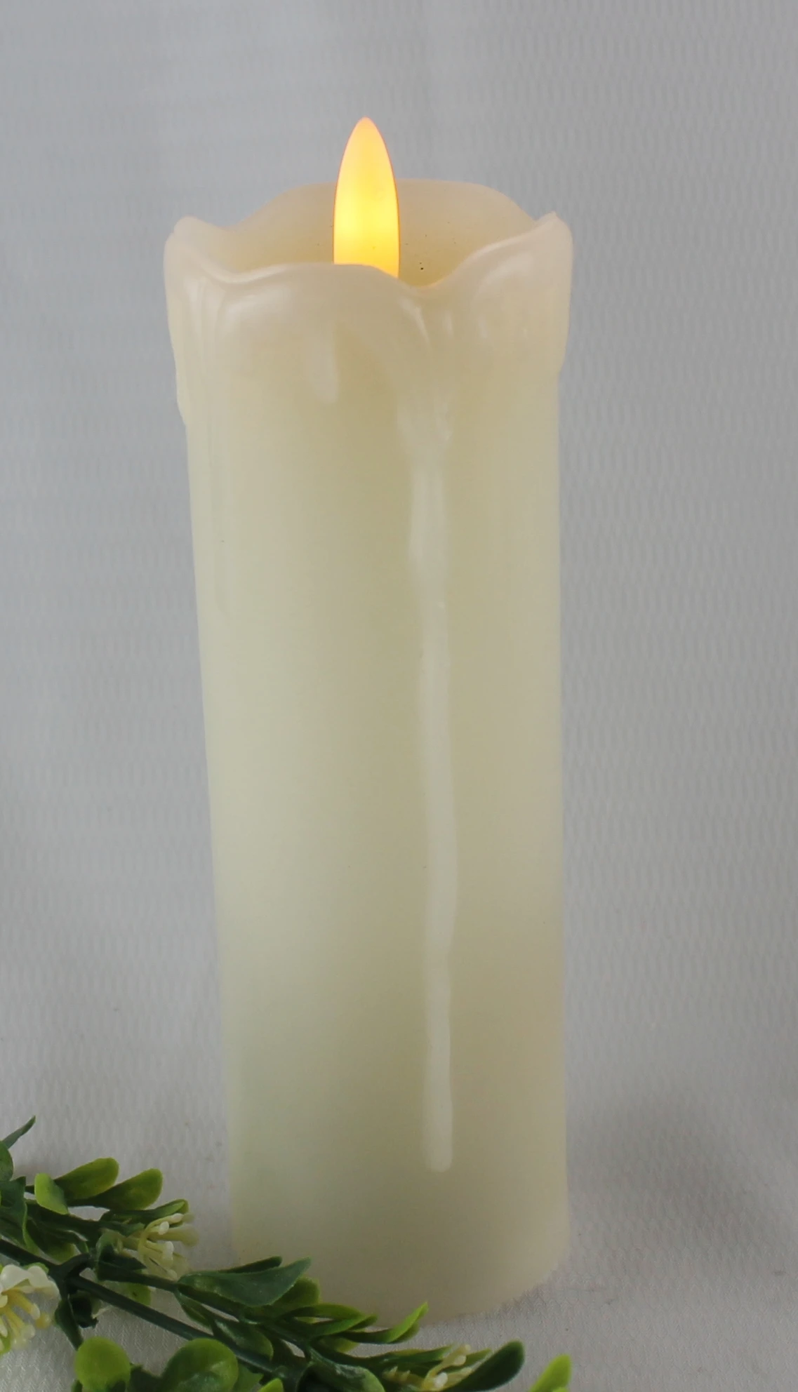 Chinese factory 3D electronic candle Flameless LED ivory candle for Christmas decoration