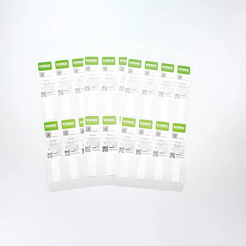 Wholesale price customized luxury glasses or jewelry management label tag sticker with barcode label for anti-theft luxury
