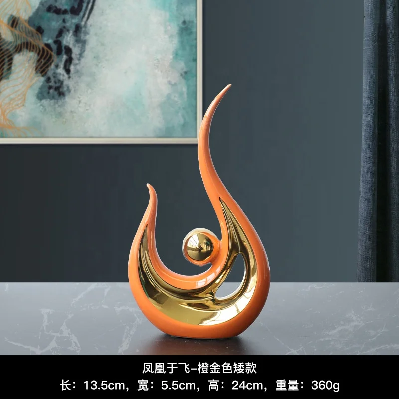 European luxury high-end decoration living room wine cabinet TV cabinet entrance handicrafts Home accessories handicrafts