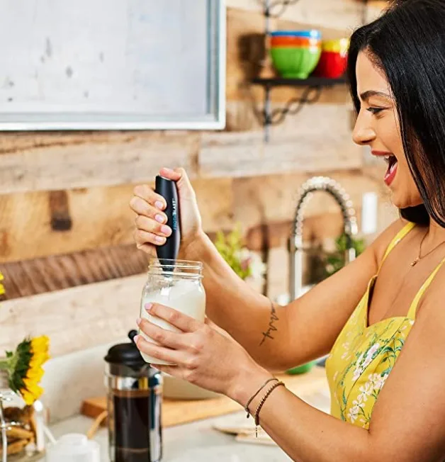 Milk Frother Handheld for Coffee {Foam Maker} Electric Whisk Drink Mixer