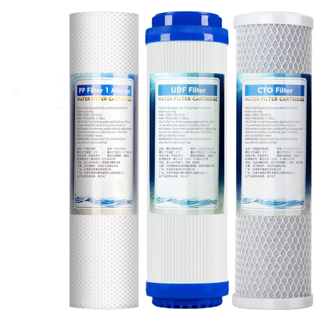Manufacturer 5 Micron Pp Udf Cto Water Filter Cartridge 10 Inch For Water Filter Water purifier cartridge set
