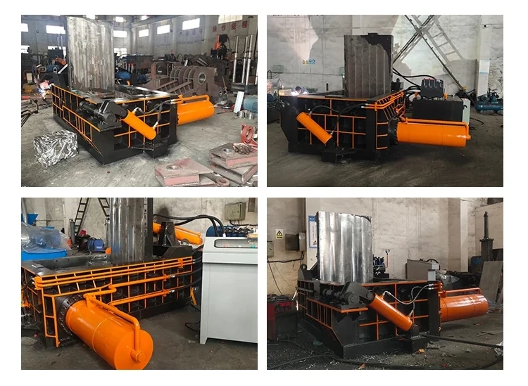 160 Tons Scrap Metal Balers Iron Press Machine For Scrap Metal