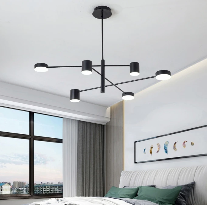 gold bedroom living room LED pendant lamp fashion classic restaurant showroom chandelier