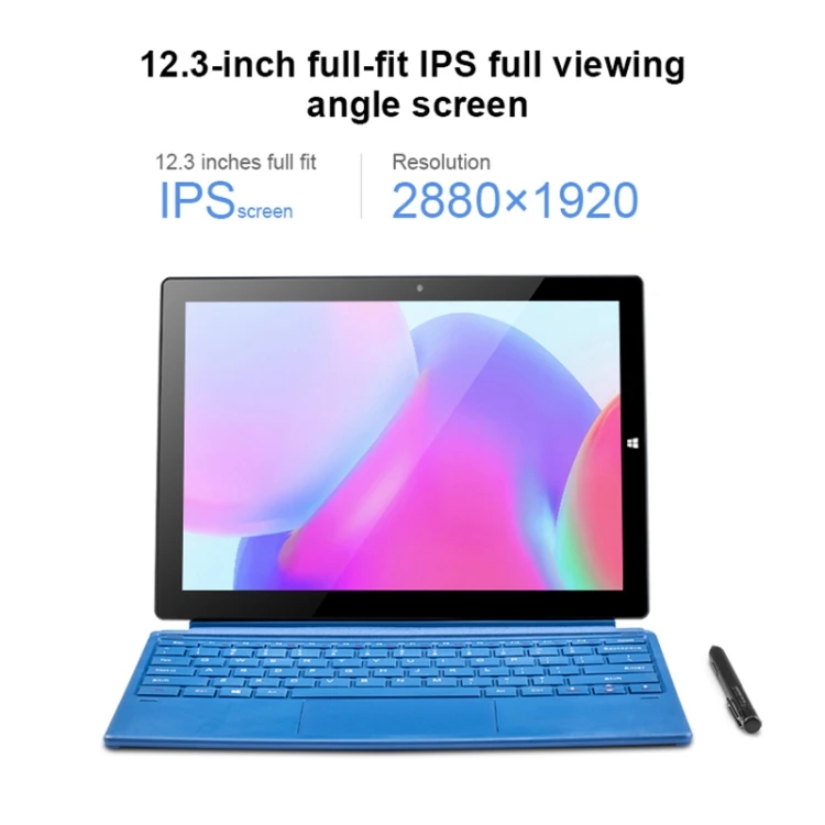 bulk sale 2 in 1tablet  pipo W12 12.3 inch 2880*1920 IPS high resolution In tel Qual comm snapdragon 850 window tablet 4G