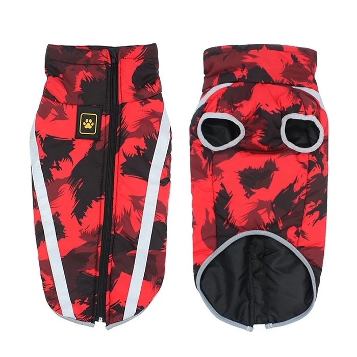 Reflective Dog Winter Coat Sport Vest Jackets Snowsuit Apparel -Small Medium Large Dogs