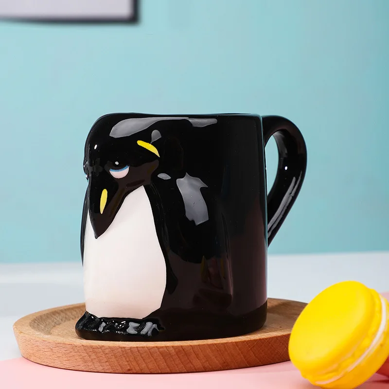 Симпатичная керамическая кофейная кружка E-co 3D с мультяшным