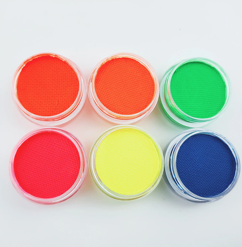 Water based Individual  Neon UV Face  Cosmetic Eyeliner Cream In Glow Dark Night