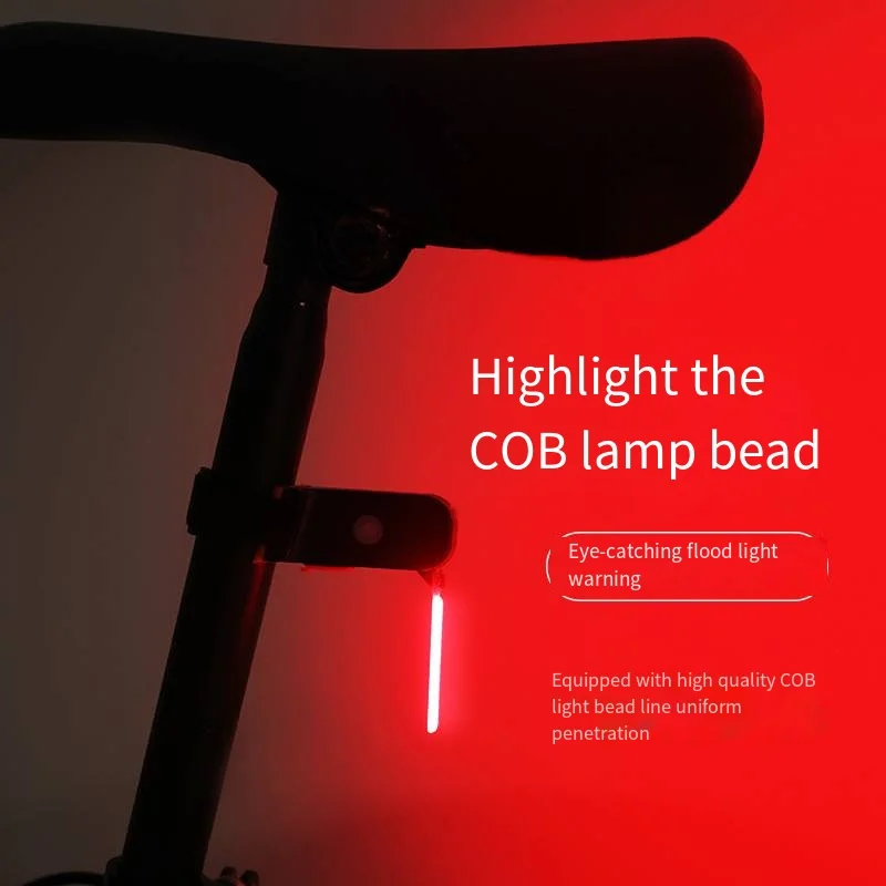 Cycling Dripping Taillight Waterproof Cob Seat Tube Installation Bicycle Accessories LED Rear Light USB Led Bicycle Tail Light