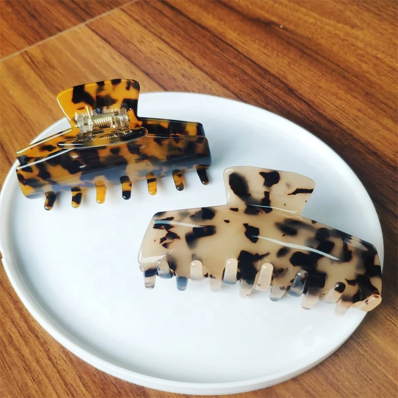 Hair Claw Banana Clips Tortoise Leopard print Design Large Fashion Accessories for Women Girls