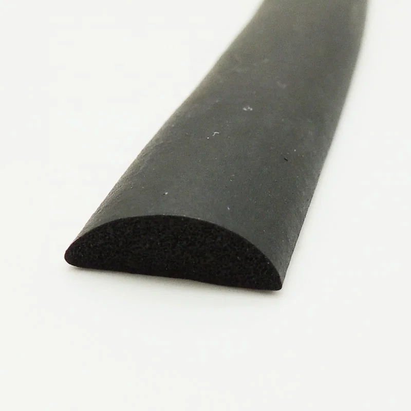 half round half moon epdm sponge with adhesive backed tape/moosgummi profile,epdm rubber profile