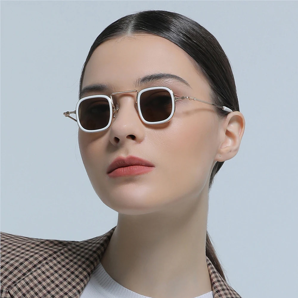 2022 New retro small square fashion sunglasses Ins wind personality candy color hip hop disco sunglasses