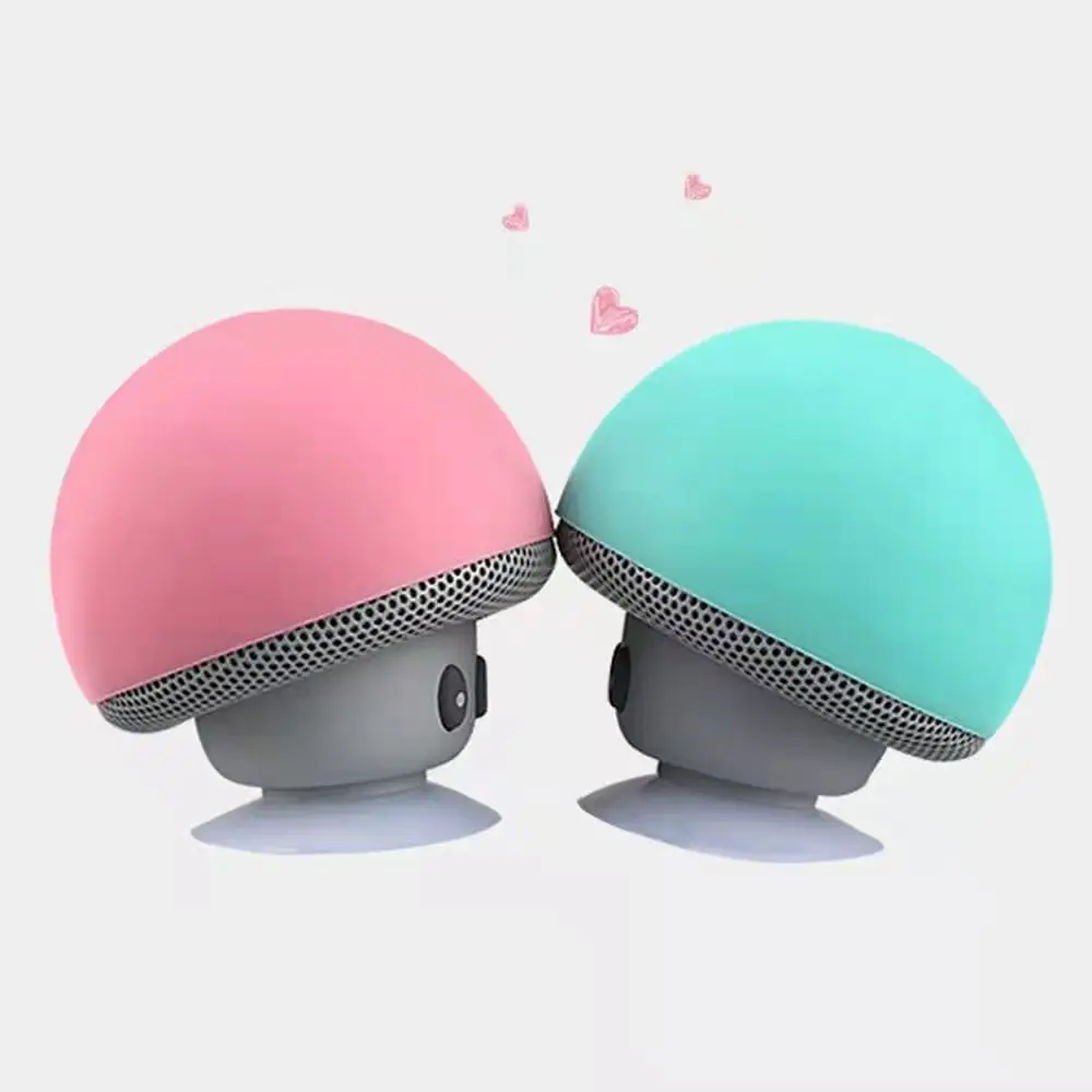 Беспроводной Bluetooth аудио присоска мини портативный милый мультфильм гриб прическа голова динамик
