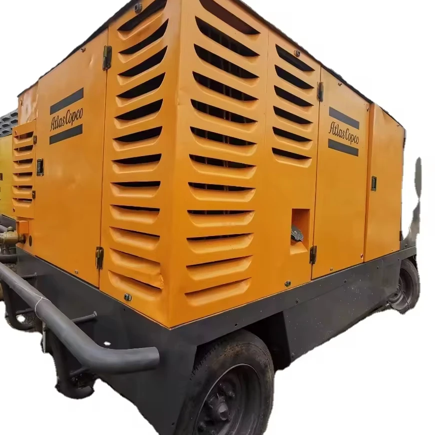 Low Price High Quality Compressor 20 Bar Screw Diesel Air Portable Mining 836CFM Engine