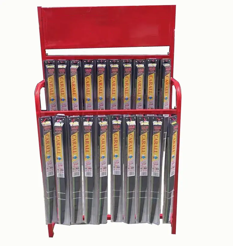 Custom made good quality metal wiper blade display rack for retail