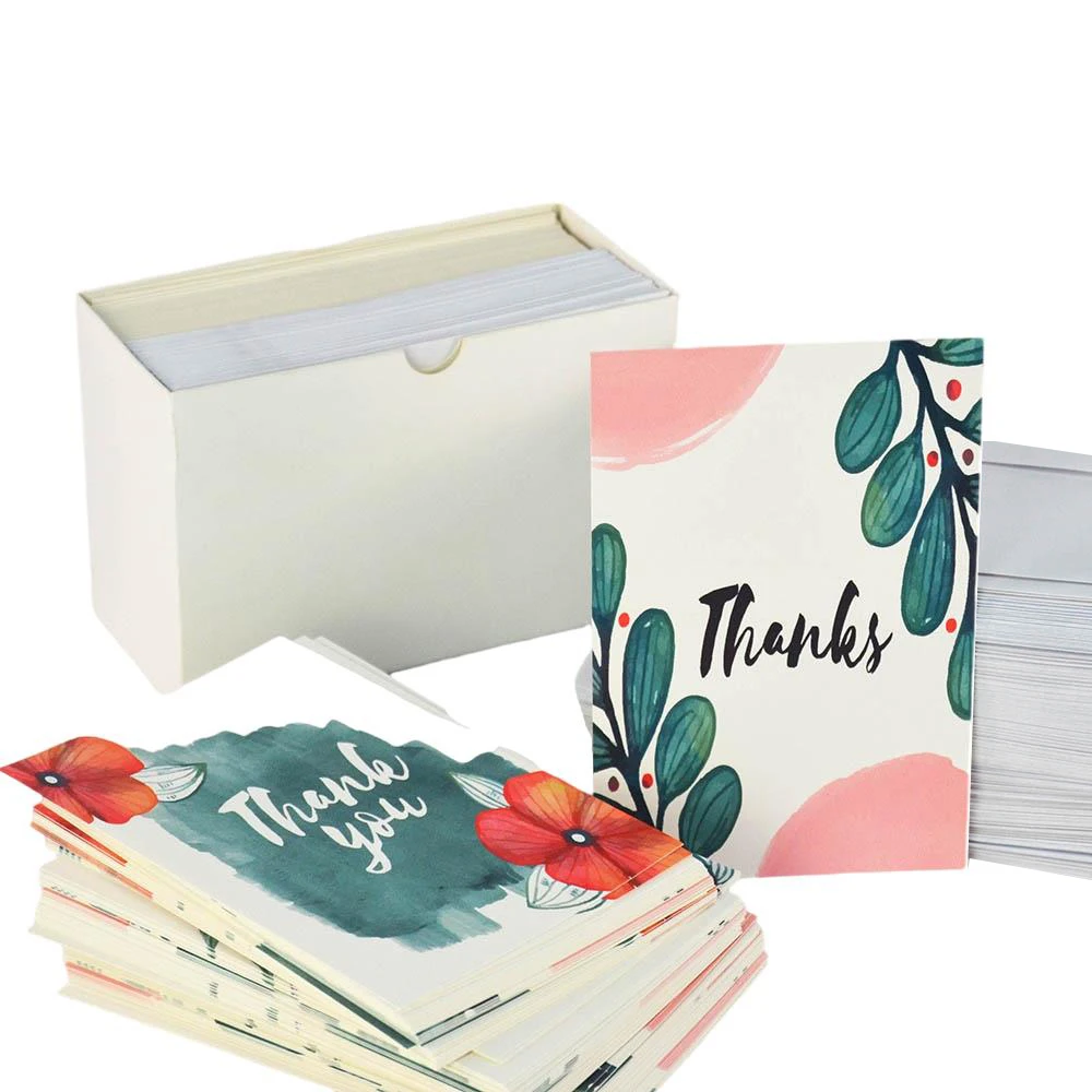 High Quality Custom Thank You Card Cardboard Paper Business Greeting Card Custom With Logo For Business