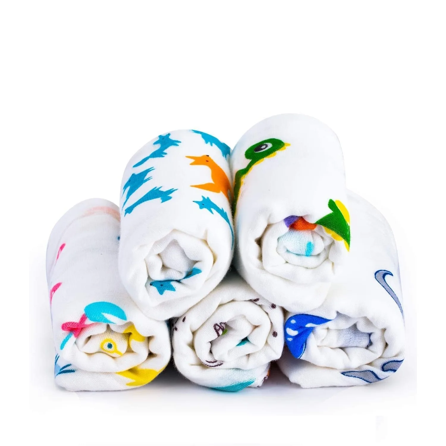 Muslin Face Cloth Handkerchief Organic Cotton Baby Towel Soft Saliva Bib Washcloth Newborn Gift