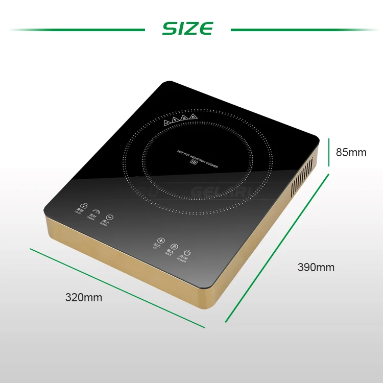 Electromagnetic portable induction cooktop stainless steel aluminum pots table top induction cooker