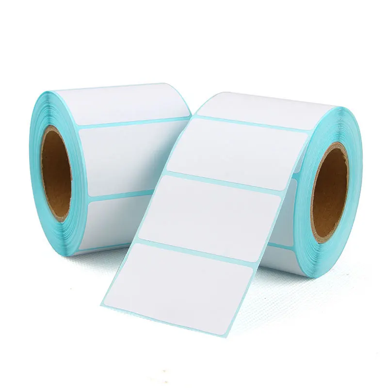 Manufacturing direct sale 100x150 57x30 thermal paper roll waybill barcode shipping adhesive label sticker