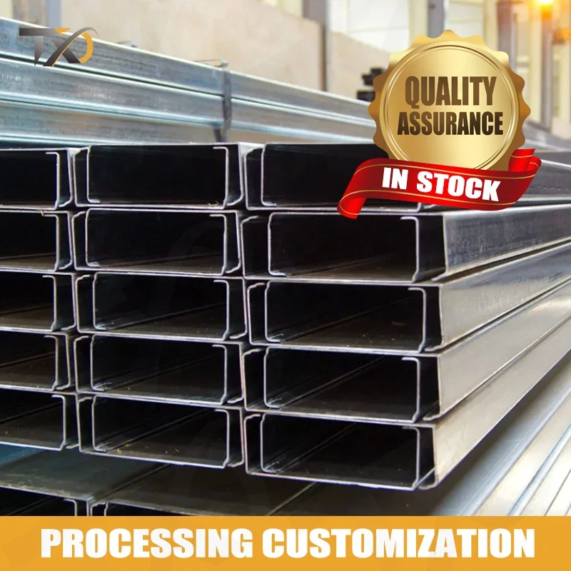 In Stock High Quality Q235 Q345 Hot Dip 100*50 Galvanized Steel Beam U C Groove Carbon Steel Channel Beam For Hanging Furniture