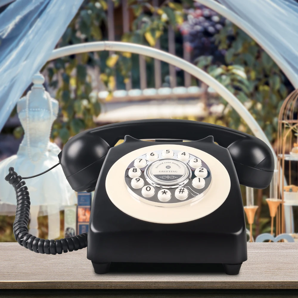 Modern Guestbook Telephone Audio Guest Book Phone Blue Red Yellow Wedding Audio-guest-book  Audio Guest Book Phone