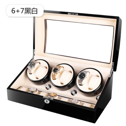 Gostar Jewelry Automatic Watch Winder Box Brand Fashion Single Watch Box Rotating Transparent Glass Cover For Mechanical Watches