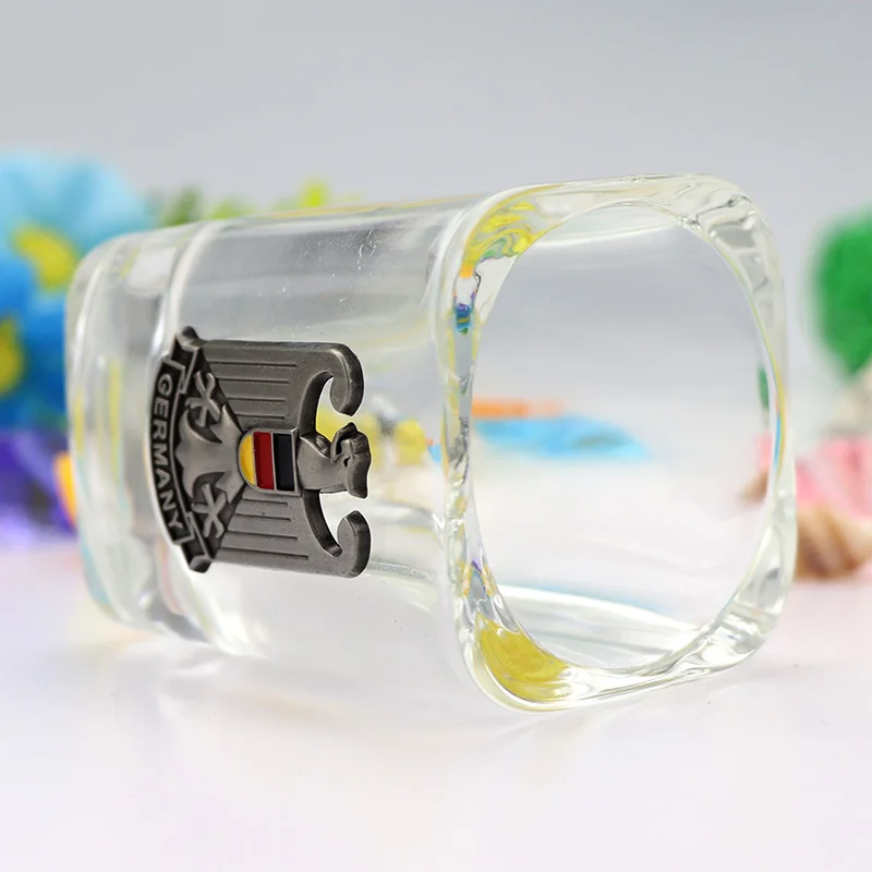 
factory directly fancy divided custom logo metal shot glasses double sided soju vodka tequila 1.5 oz shot glass 