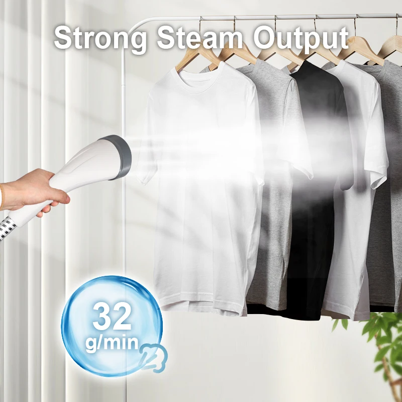 2023 Hot Factory Supplier Wholesale Remove Wrinkles Easily Adjustable Telescopic Rod 1600W Steam Iron Vertical Garment Steamer