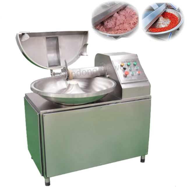 Automatic  meat chopping machine sausage  Meat Bowl Cutter Machine for Meat Emulsify