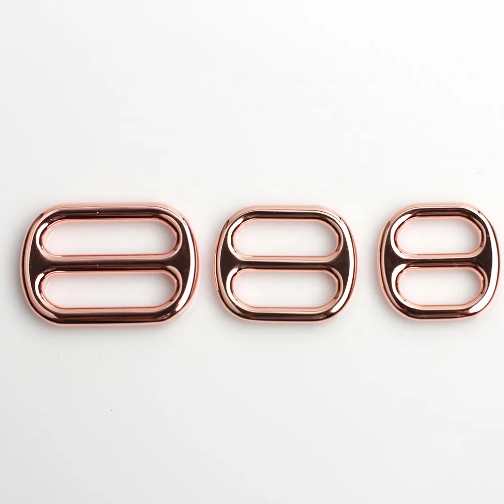 Manufacture Custom Accessories Bag Handbag Dog Harness pet Collar Rose Gold Gun Metal Black Metal Bar Adjuster Buckles For Bags