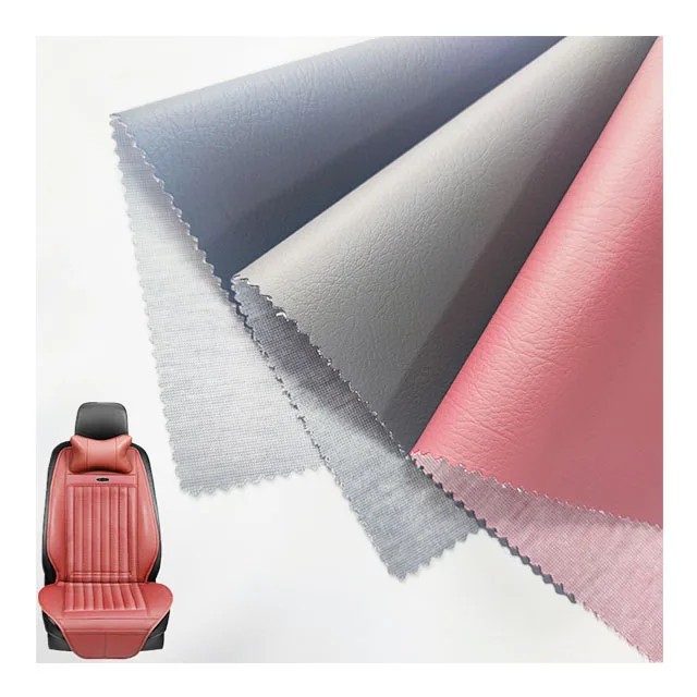 Factory Wholesale PVC Vinyl  Leather Faux Sofa Car Seat Designer Leatherette Artificial Leather Fabric