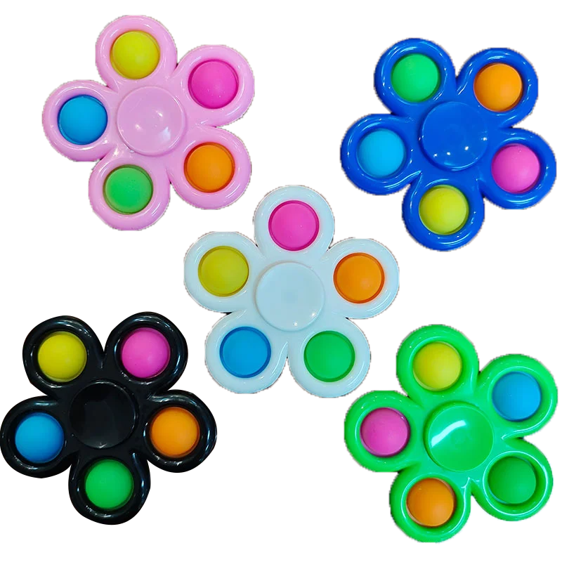 
2021New fidget Pop gyro Sensory Kids Mini Pop It Fidget Spinner Fun Fidget finger gyro Toy 