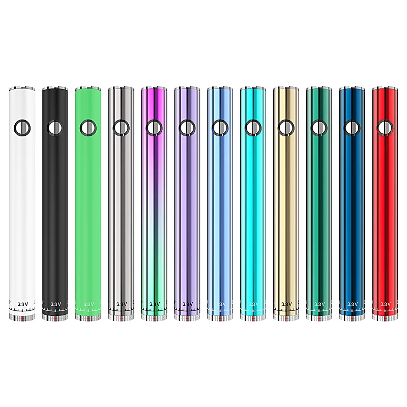 
Push Button Battery Bottom Twist 320mah Vape Preheat Variable Voltage 510 Thread Battery For Oil Cartridge 