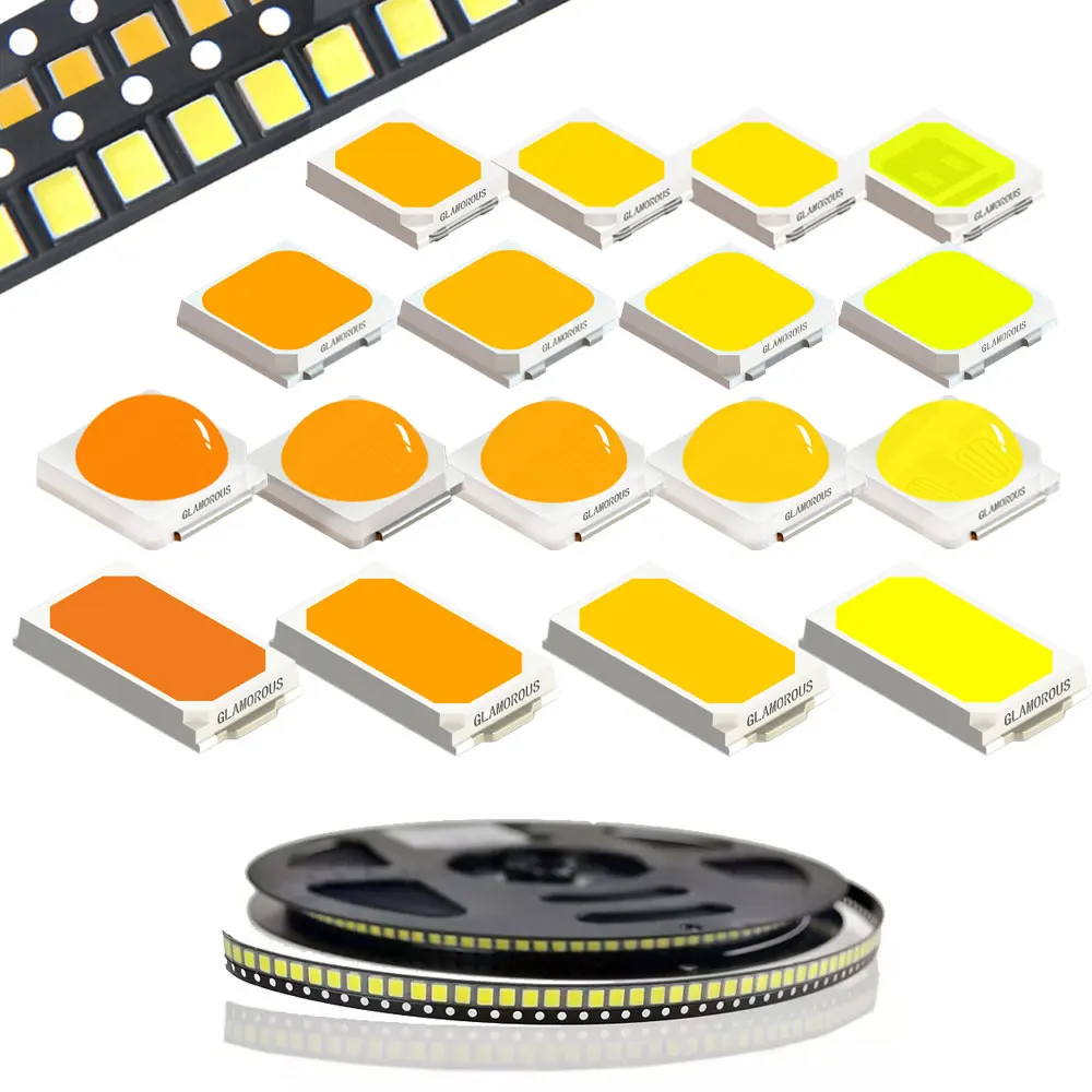 Free SMD LED Chip 2835 0.5W 1W 80CRI 90CRI White color led chips for strip light bulb decoration light