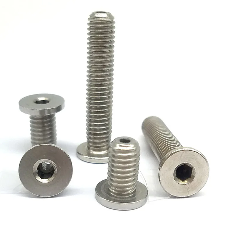 Hot Sales Extra Low Head Hollow Screws Carbon Steel Metal Fasteners