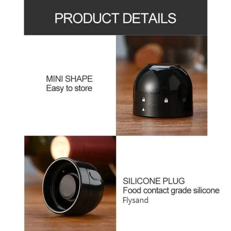 1/2pc Vacuum Wine Bottle Cap Stopper Sealed Storage Vacuum Memory Wine Stopper Push Style Barware Wine Cork Bar Tools