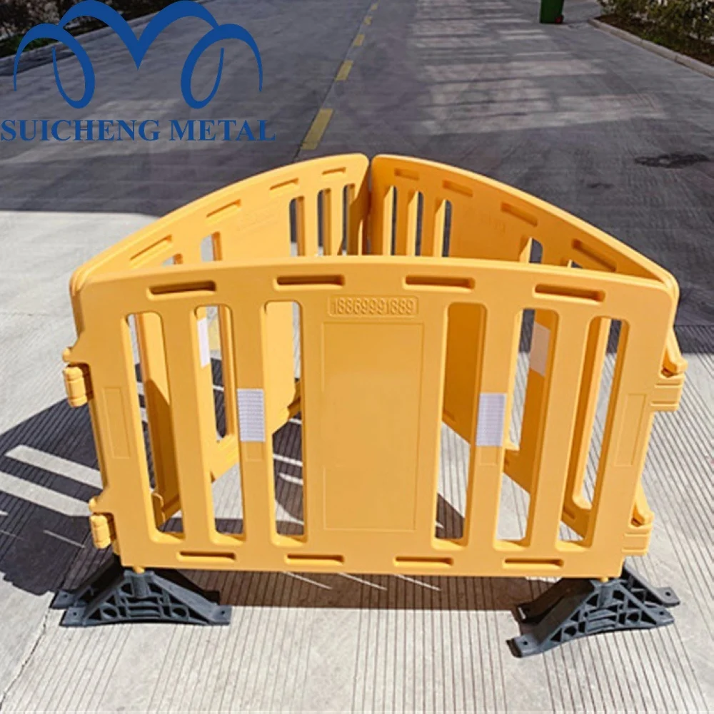 Foshan Factory Removable Interlocking Plastic PE Road Guard Fence