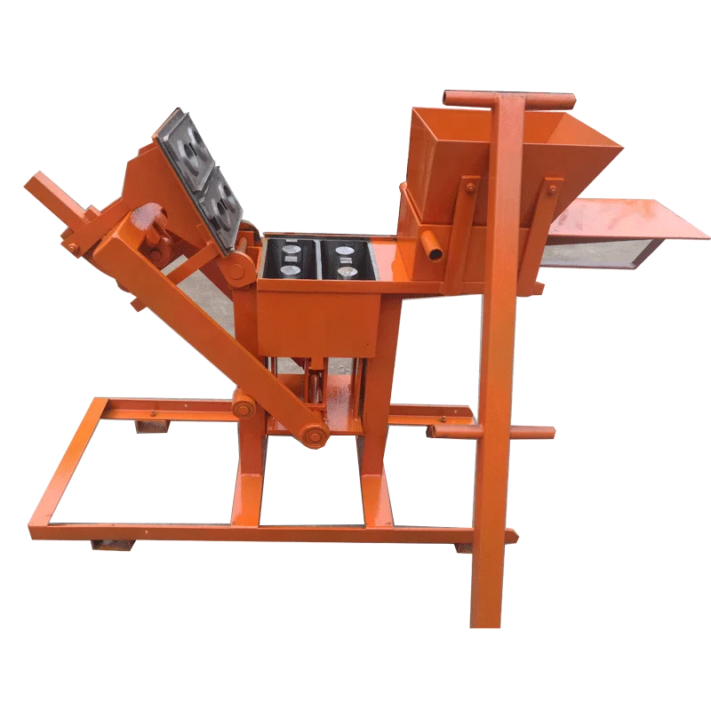 Diesel engine recycled plastic and sand mobile manual cement mud concrete cement block brick making machine