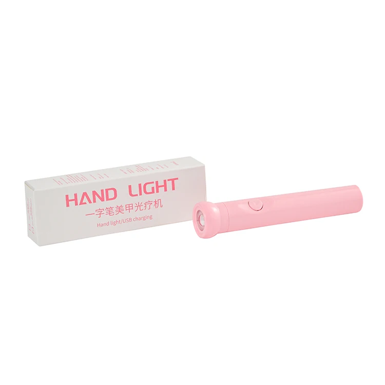 2024 Handheld One Finger Nail Lamp Flash Curing Gel Extension Light Rechargeable Mini UV Led Touch Nail Lamp