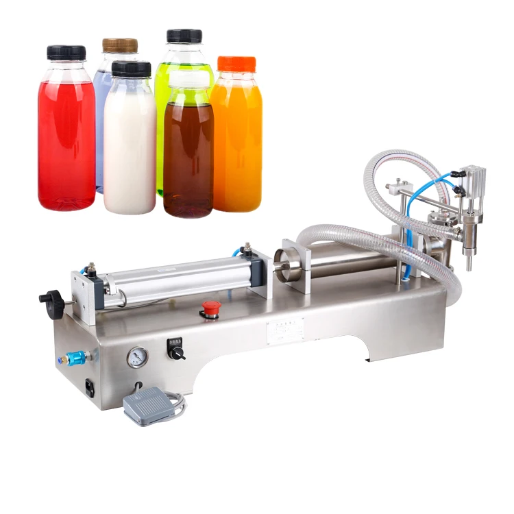 Manual mineral water lube olive oil wine edible oil soda glass bottle liquid filling machine
