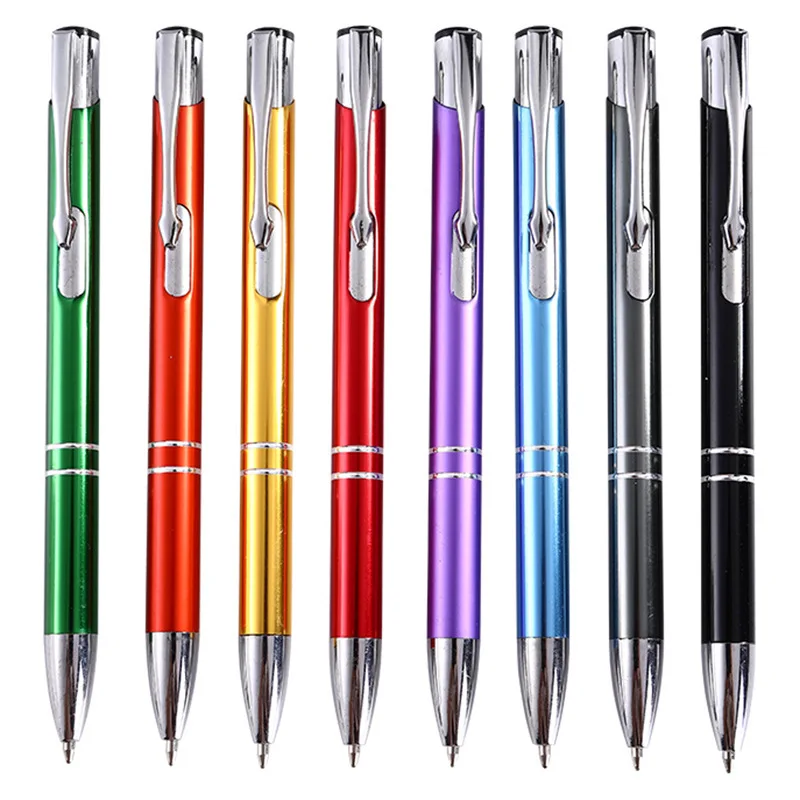 Ready to ship Aluminum metal pen customizable business signature pen advertising gift pen